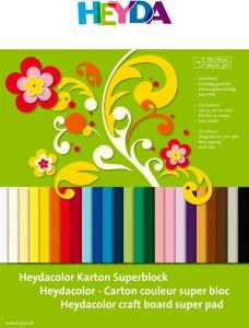 HEYDA 205171809 Tonkarton-Block HEYDA Color 24 x 34 cm 24 Farben