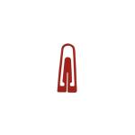 Alco Briefklammer Plastik 26mm rot 1000 Stück