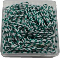 Alco Briefklammer ZEBRA Metall 28mm weiß-mint 100...