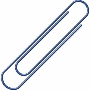 Alco Briefklammer Metall kunststoffüberz 50mm blau 100 Stück