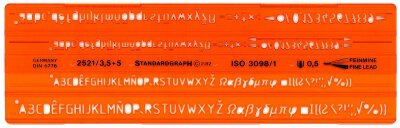 Schablone ISO gerade STANDARDGRAPH 2521