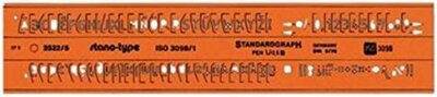 Schriftschablone 3,5 mm STANDARDGRAPH 252235 Type 2522