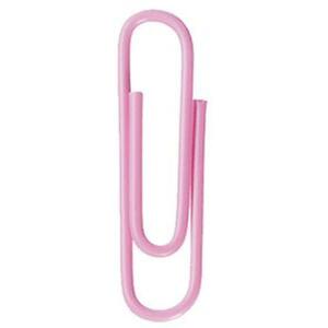 Alco Briefklammer Metall kunststoffüberz 26mm rosa 100 Stück