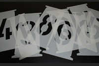 Standardgraph Signierschablonen-Satz 250 mm Zahlen und...