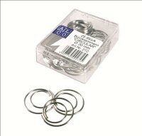 Alco Briefklammer CIRCULAR Metall glanzvernickelt 30mm 25...