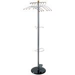 Alco Standgarderobe pulverbeschichtetes Metall 178 cm Ø 48 silber