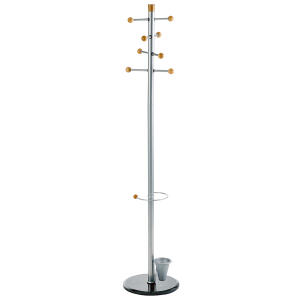 Alco Standgarderobe pulverschichtetes Metall, 175 cm Ø 38 silber
