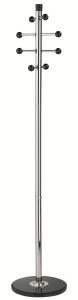 Alco Standgarderobe Metall 175 cm Ø 38 silber
