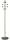 Alco Standgarderobe Metall 175 cm Ø 38 silber