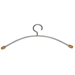 Alco Kleiderbügel Metall Holzenden 40cm silber 2 Stück