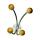 Alco Garderobenhaken Metall 15x8,5x15cm silber