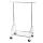 Alco Mobile Garderobe Metall 90x54x130-170cm silber