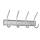 Alco Garderobenleiste Metall 31,5x7x13cm silber