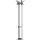 Alco Standgarderobe Metall 174 cm Ø 42,5 silber