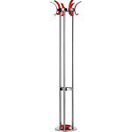 Alco Standgarderobe Metall 174 cm Ø 42,5 silber