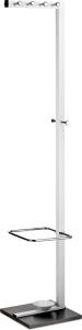 Alco Standgarderobe Metall lackiert 35x36x178 cm weiß