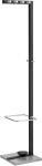 Alco Standgarderobe Metall lackiert 35x36x178 cm schwarz