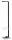Alco Standgarderobe Metall lackiert 35x36x178 cm schwarz
