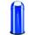 Alco Abfallsammler mit Push-Klappe Stahlblech 52l blau