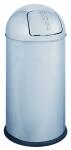 Alco Abfallsammler mit Push-Klappe Metall 28l silber