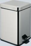 Alco Tretabfalleimer Metall verchromt 12l silber