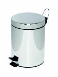 Alco Tretabfalleimer Stahl kunststoffbeschichtet 5l chrom