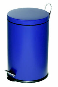 Alco Tretabfalleimer Stahl kunststoffbeschichtet 20l blau
