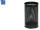 Alco Papier-Abfallsammler Metall gelocht 15l schwarz