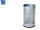 Alco Papier-Abfallsammler Metall gelocht 15l silber