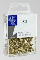 Alco Musterbeutelklammer Eisen vermessingt No. 3 80...