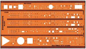 Standardgraph Schablone Euro-Elektro IEC617/Feinminen