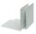 Alco Buchstütze Metall 125x140x140mm weiß 2 Stück