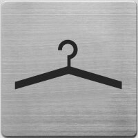 Alco Piktogramm, "Garderobe", Edelstahl...