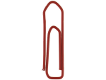 Alco Briefklammer Metall farbig lackiert 26mm rot 500...