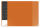 Veloflex Schreibunterlage VELOCOLOR orange mit seitlichen Taschen, 40x60 cm