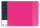 Schreibunterlage VELOCOLOR pink mit seitlichen Taschen, 40x60 cm