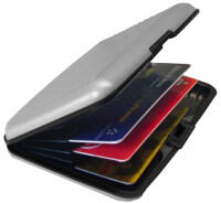 Standardgraph Aluminium-Visitenkartenbox mit 6 Fächern Größe 105 x 70 x 19 mm 1 Stück