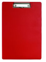 Alco Klemmbrett Kunststoff transparent 230x320mm, rot