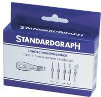 Standardgraph Linolfedern 5 St. mit Griff Pack