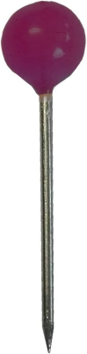 Alco Landkartennadel 16mm Ø5mm bordeauxrot 100 Stück