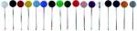 Alco Stoßnadel Kunststoff dunkelblau 12mm 50 ST