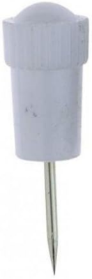 Alco Stoßnadel Kunststoff weiß 12mm 25 ST