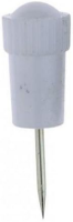 Alco Stoßnadel Kunststoff weiß 12mm 25 ST
