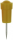 Alco Stoßnadel Kunststoff gelb 12mm 25 ST