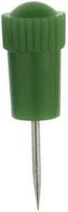 Alco Stoßnadel Kunststoff dunkelgrün 12mm 25 ST