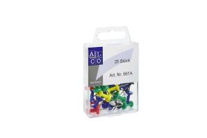 Alco Pinnwandnadel Kunststoff sortiert 12mm 25 ST