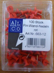 Alco Pinnwandnadel Kunststoff rot 12mm 100 ST