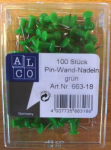 Alco Pinnwandnadel Kunststoff dunkelgrün 12mm 100 ST