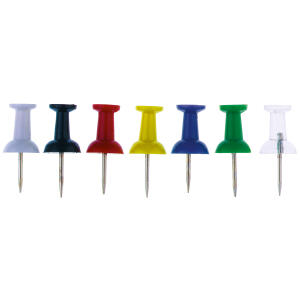 Alco Pinnwandnadel Kunststoff glasklar 12mm 100 ST