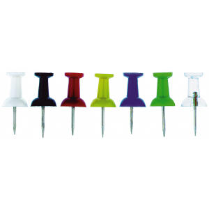 Alco Pinnwandnadel Kunststoff sortiert 12mm 100 ST